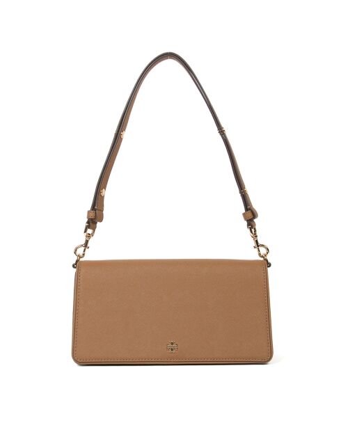 Borsa a tracolla convertibile Emerson in pelle marrone - 25x14x7 cm
