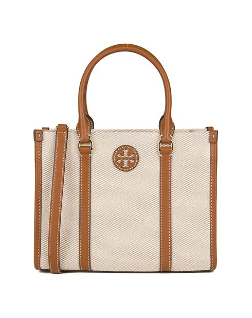 Blake Canvas draagtas ivoor/cognac - 25x31x11,5 cm