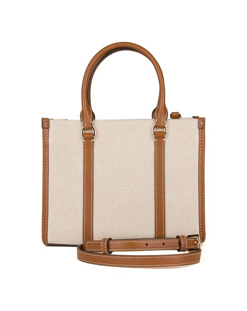 Totebag Blake Canvas ivoire/cognac - 25x31x11.5 cm