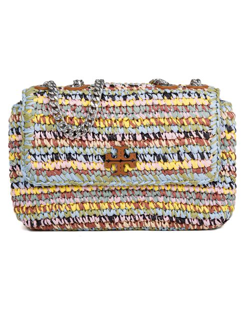 Sac bandoulière en raphia Willa multicolore - 27x16x8 cm