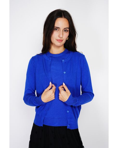 Twin-set en Cachemire mélangé ras de cou royal