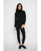 Ensemble Pull col roulé & Pantalon en Cachemire mélangé noir