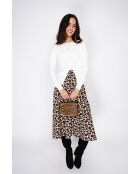 Twin-set en Cachemire mélangé ras de cou naturel