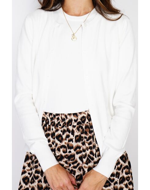 Twin-set en Cachemire mélangé ras de cou naturel