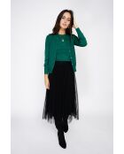 Twin-set en Cachemire mélangé ras de cou vert amazone