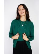 Twin-set en Cachemire mélangé ras de cou vert amazone