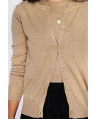 Twin-set en Cachemire mélangé ras de cou camel