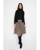 Twin-set en Cachemire & Soie mélangés col V classique 2 fils noir
