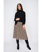 Twin-set en Cachemire & Soie mélangés col V classique 2 fils noir