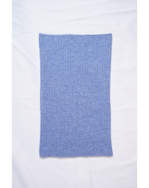 Tour de cou en Cachemire mélangé bleu jeans