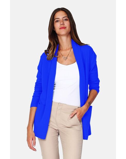 Gilet long en Cachemire mélangé col châle royal