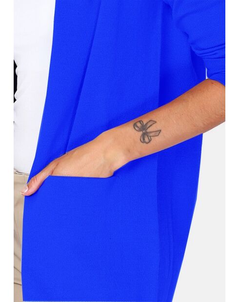 Gilet long en Cachemire mélangé col châle royal