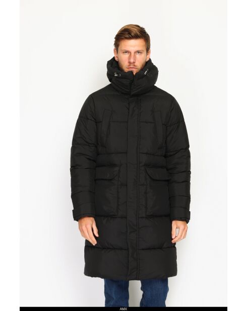 Doudoune semi-longue isolation thermique -20 °C noire