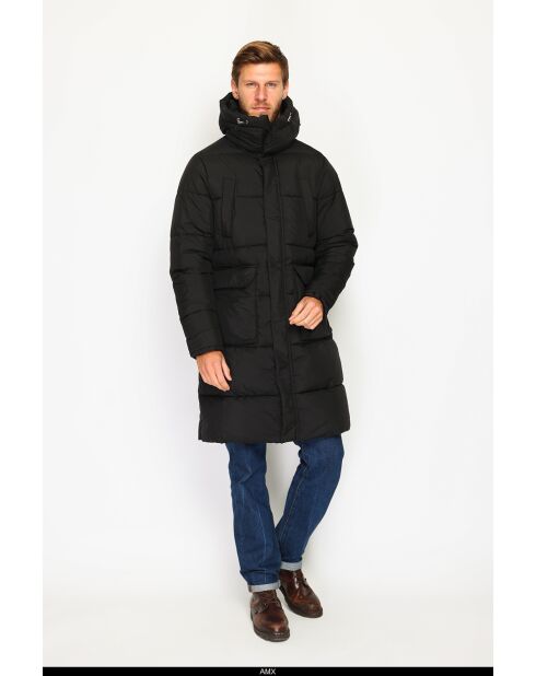 Doudoune semi-longue isolation thermique -20 °C noire