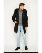 Doudoune longue imperméable isolation thermique -20 °C noire