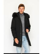 Doudoune longue imperméable isolation thermique -20 °C noire