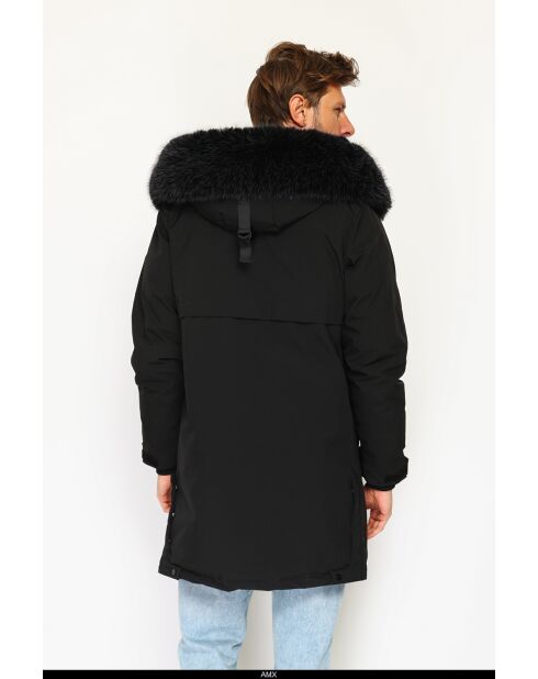 Doudoune longue imperméable isolation thermique -20 °C noire