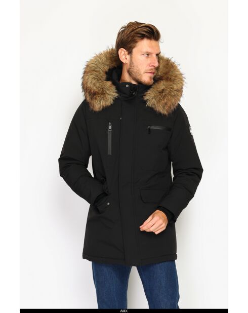 Doudoune imperméable isolation thermique -20 °C noire