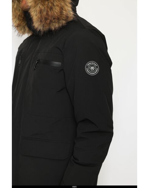 Doudoune imperméable isolation thermique -20 °C noire