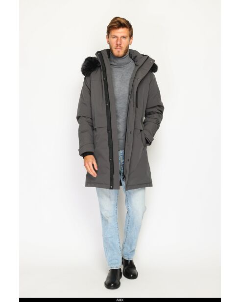Doudoune longue imperméable isolation thermique -20 °C loup