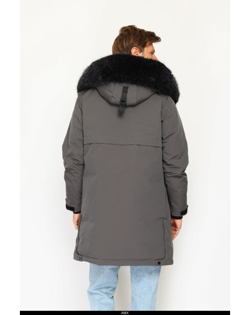 Doudoune longue imperméable isolation thermique -20 °C loup
