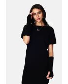 Girocollo nero in misto cashmere a 4 strati