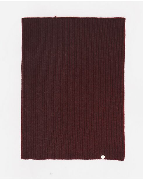 Girocollo bordeaux in misto cashmere a 7 fili