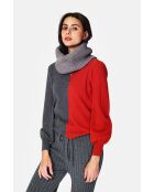 Girocollo in flanella misto cashmere a 4 strati