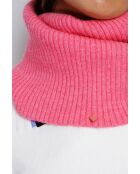 Girocollo rosa in misto cashmere a 7 fili