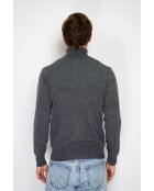 Pull en Cachemire & Soie mélangés col roulé 2 fils loup