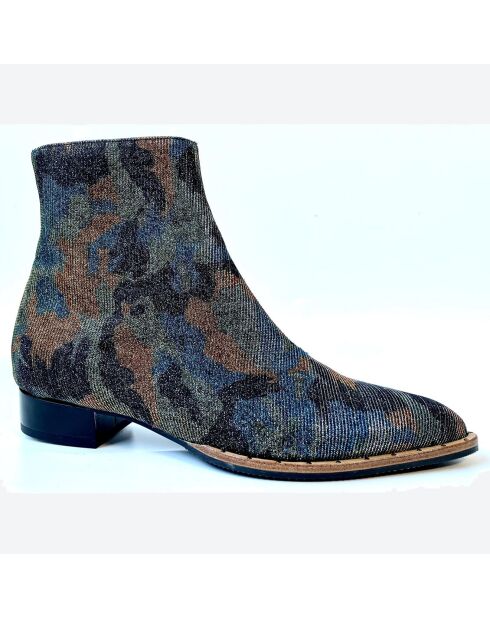 Blauwe tenorlaarzen - hak van 2 cm