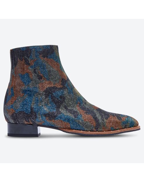 Blauwe tenorlaarzen - hak van 2 cm