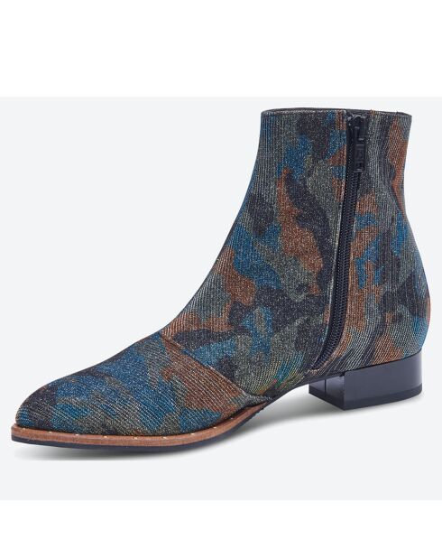 Boots Tenor bleues - Talon 2 cm