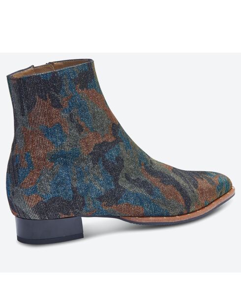 Boots Tenor bleues - Talon 2 cm