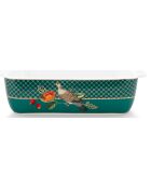 Plat de Cuisson en Porcelaine rectangulaire Winter Wonderland vert - 13.5x5.5x21 cm