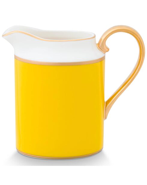 Pot à crème en Porcelaine Pip Chique jaune - 6.5x10.5x12.5 cm