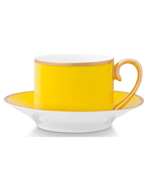 Paire tasse café Pip Chique jaune - 11.7x6x11.7 cm