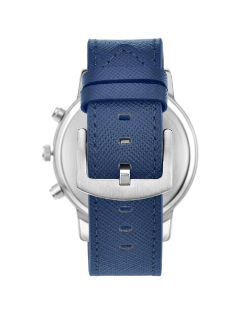 Montre Homme Quartz par Pascal Szerman en Cuir bleue