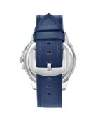 Montre Homme Quartz par Pascal Szerman en Cuir bleue