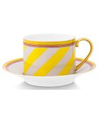 Paire tasse à thé Pip Chique jaune - 14.5x7.3x14.5 cm