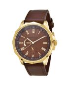 Montre Homme Quartz par Pascal Szerman en Cuir marron