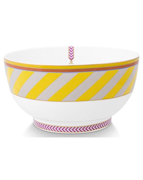 Saladiers en Porcelaine Pip Chique jaune - D.20.5 cm