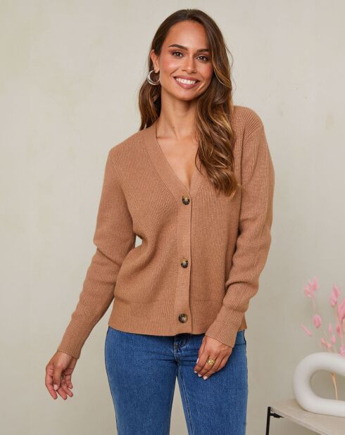 Gilet Constance camel