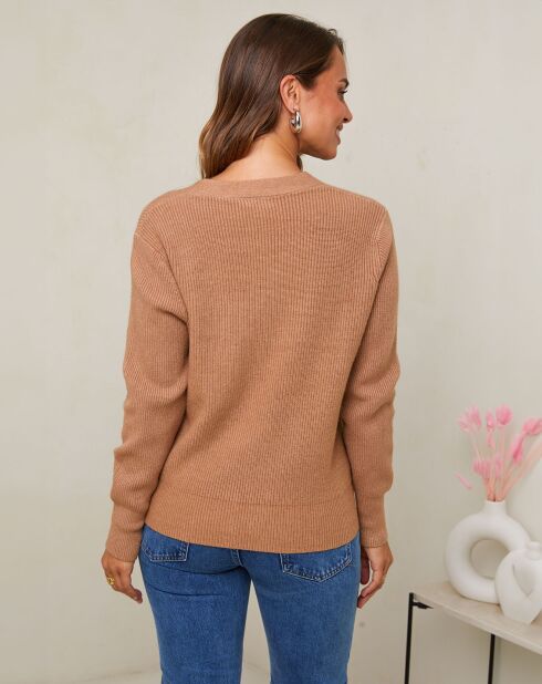 Gilet Constance camel