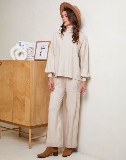 Ensemble Pull & Pantalon Lola beige