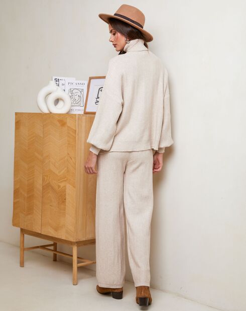 Ensemble Pull & Pantalon Lola beige