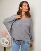 Pull Théa gris