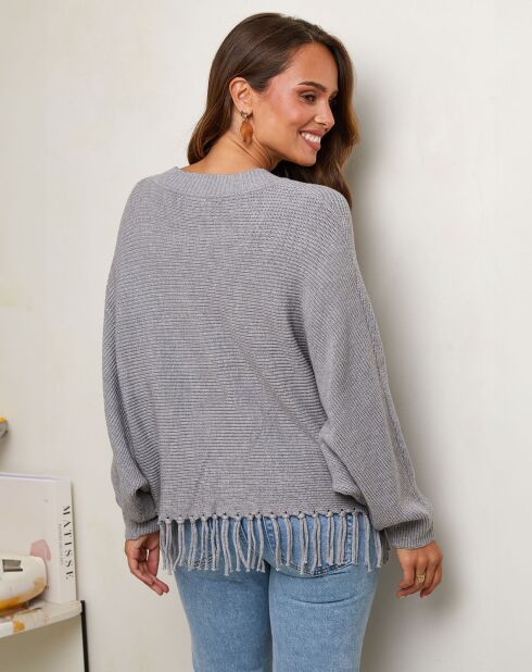 Pull Théa gris