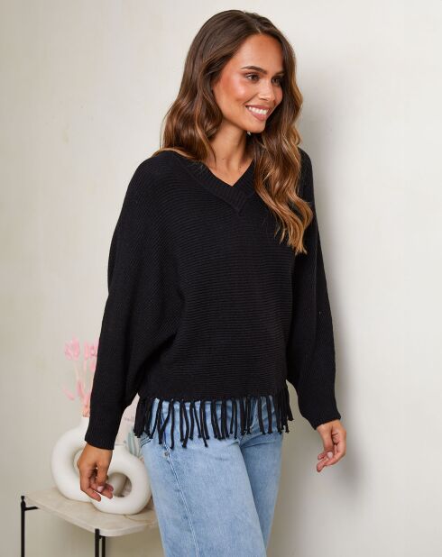 Théa schwarzer Pullover