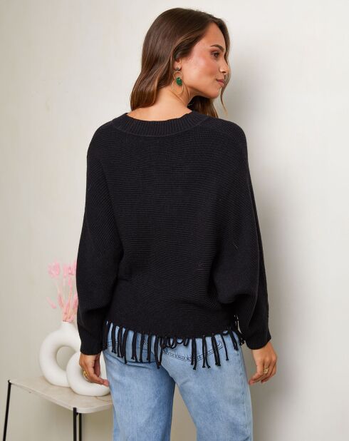 Théa schwarzer Pullover